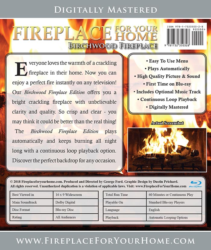 Fireplace For Your Home: Birchwood Fireplace Edition Blu-ray Disc #13 - Fireplace For Your Home