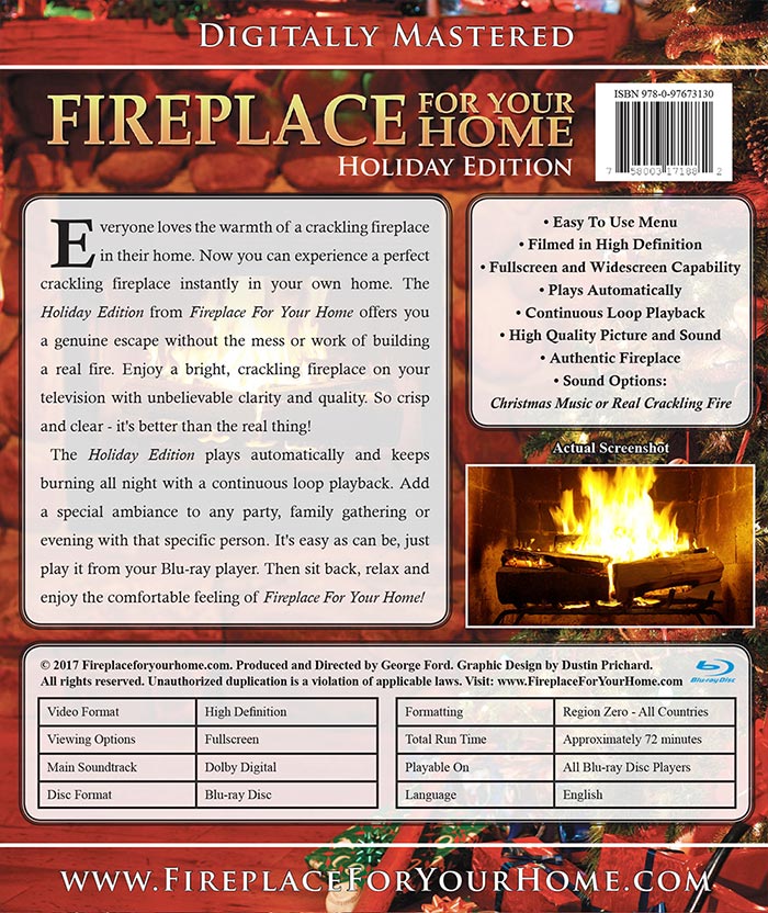 Fireplace For Your Home: Holiday Edition Blu-ray Disc #4 - Fireplace For Your Home