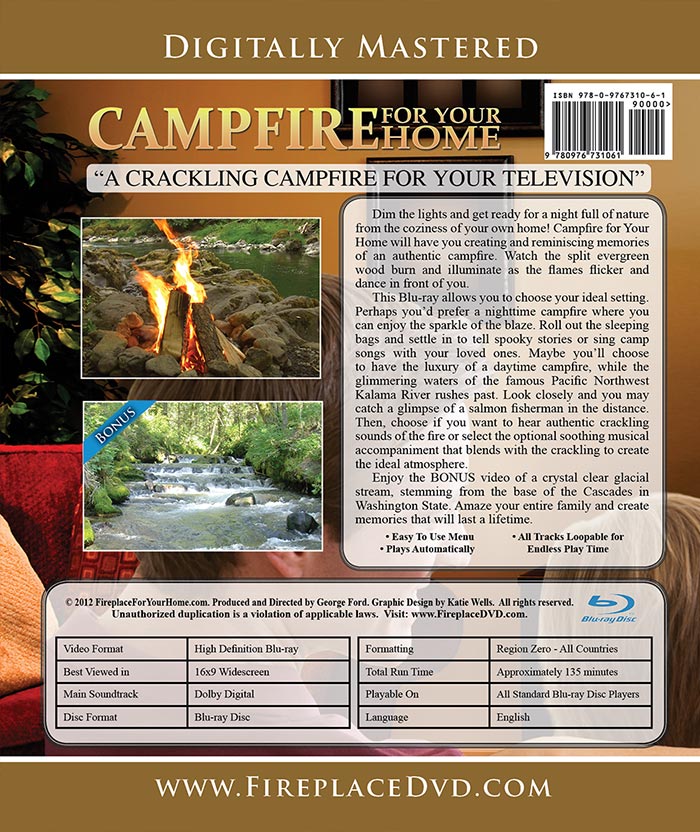 Campfire For Your Home Presents: Campfire Edition Blu-ray Disc #6 - Fireplace For Your Home